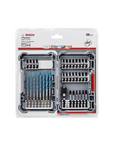 ZESTAW WIERTŁA + KOŃCÓWKI 35elem.