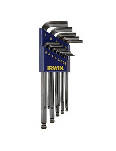 IRWIN KLUCZE IMBUSOWE DŁUGIE Z KULKĄ10szt. (1,5-10)
