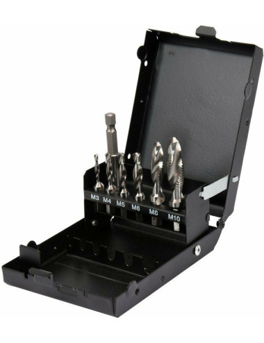YATO ZESTAW WIERTŁA-GWINTOWNIKI M3-M10 KOMPLET 7szt. HEX