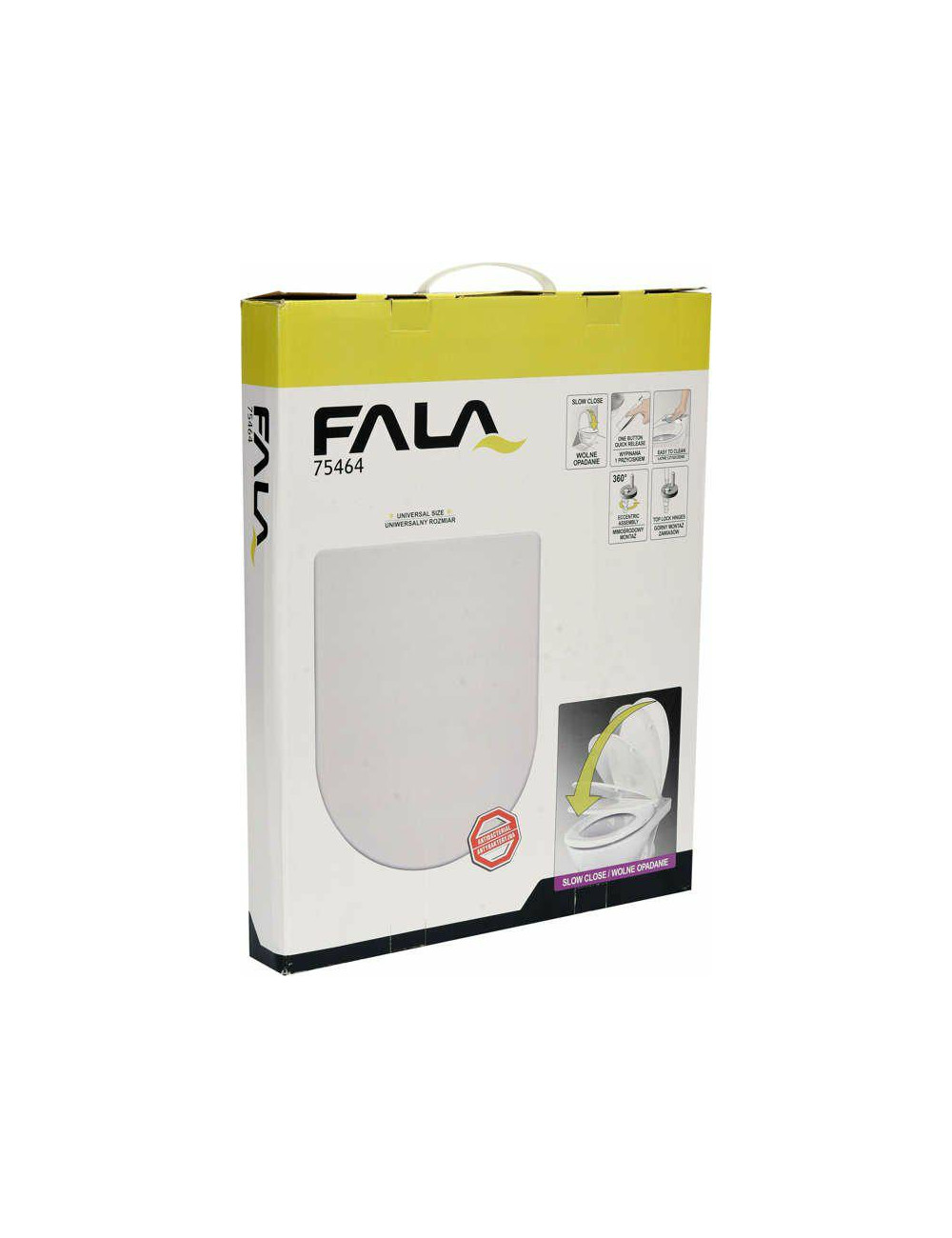 FALA DESKA WC WOLNOOPADAJĄCA PP-D WYPINANA