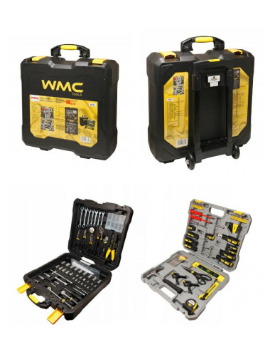 ZESTAW KLUCZY 400el. WALIZKA NA KÓŁKACH WMC