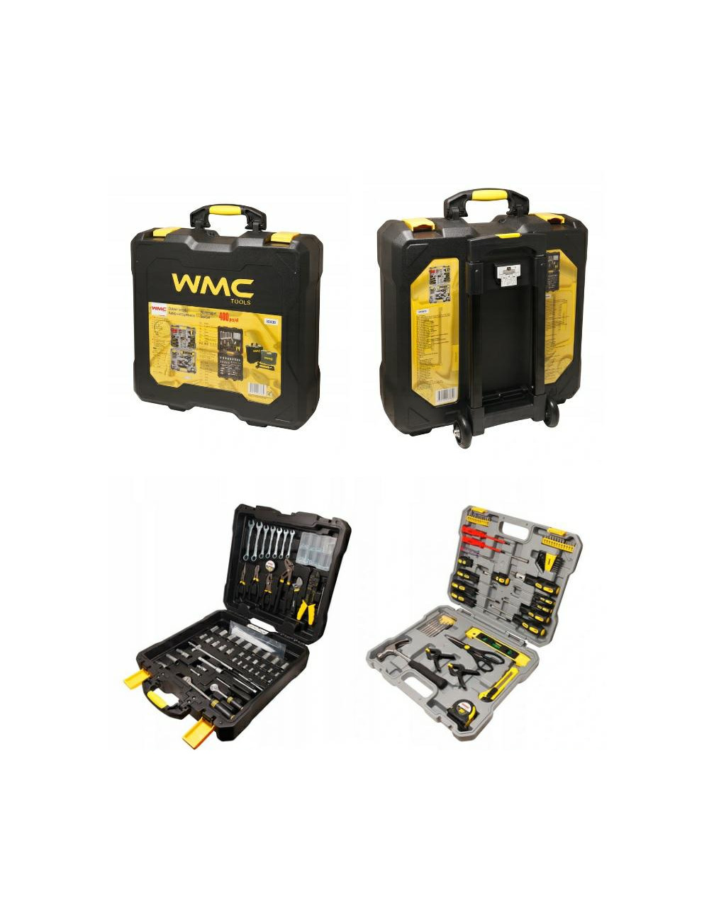 ZESTAW KLUCZY 400el. WALIZKA NA KÓŁKACH WMC