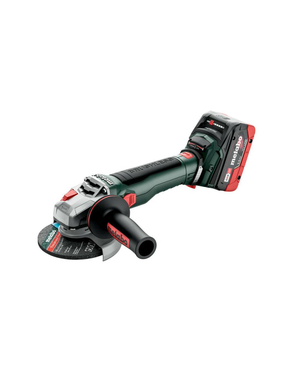 METABO SZLIFIERKA KĄTOWA WB 18 LT BL 11-125 QUICK Z HAMULCEM 2x5,2Ah LiHD METABOX
