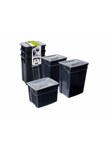 CURVER ZESTAW KOSZY DO SEGREGACJI ŚMIECI 3szt 2x10L+6L