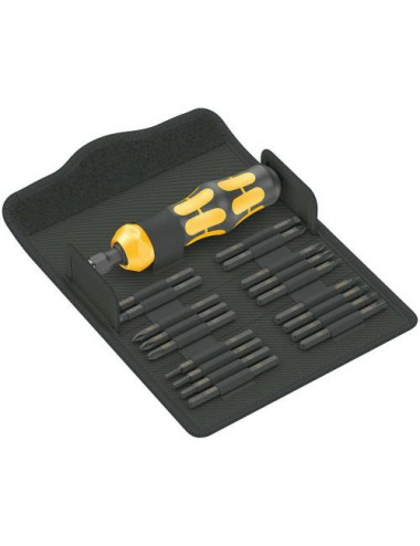 WERA WKRĘTAK UDAROWY Z ZESTAWEM BITÓW 18cz. ETUI KRAFTFORM KOMPAKT 900 SET1