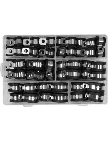 YATO OPASKI ZACISKOWE METALOWO-GUMOWE 52szt.