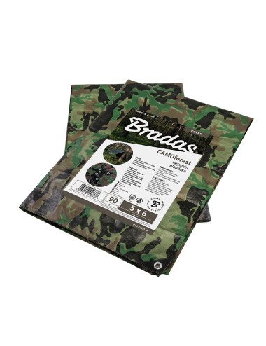 BRADAS PLANDEKA KAMUFLAŻOWA 90g 4* 5m CAMOFOREST