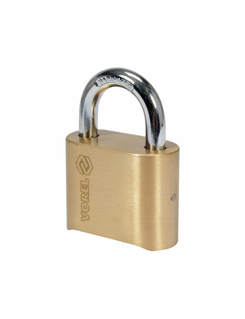 VOREL KŁÓDKA MOSIĘŻNA SZYFROWA 50mm MECHANIZM OD SPODU