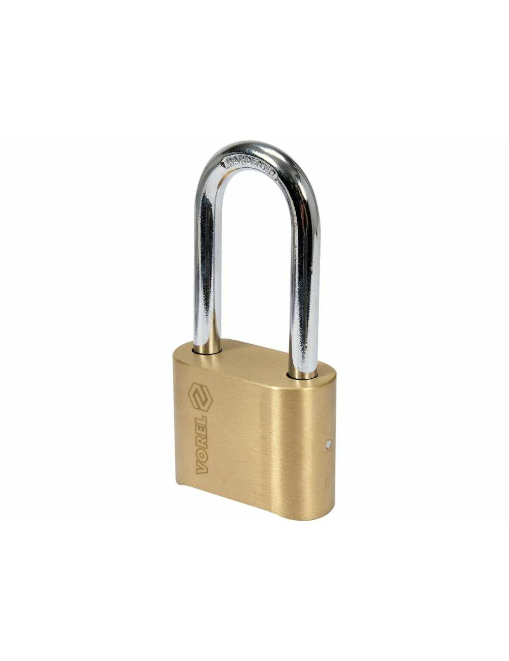 VOREL KŁÓDKA MOSIĘŻNA SZYFROWA 50mm DŁ. PAŁĄK MECHANIZM OD SPODU