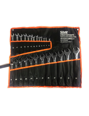 KLUCZ PŁASKO-OCZKOWY 6-32mm 25szt.SILVER