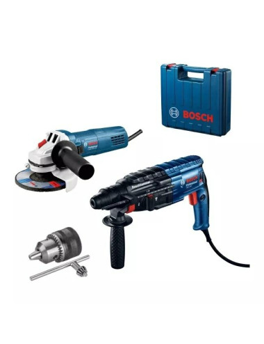 BOSCH MŁOTOWIERTARKA Z OPCJĄ KUCIA GBH 240 + SZLIFIERKA KĄTOWA GWS 750-125 S