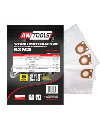 AWTOOLS WORKI Z MIKROWŁÓKNINY kpl.5szt. SXM2, GAS 25 / STARMIX