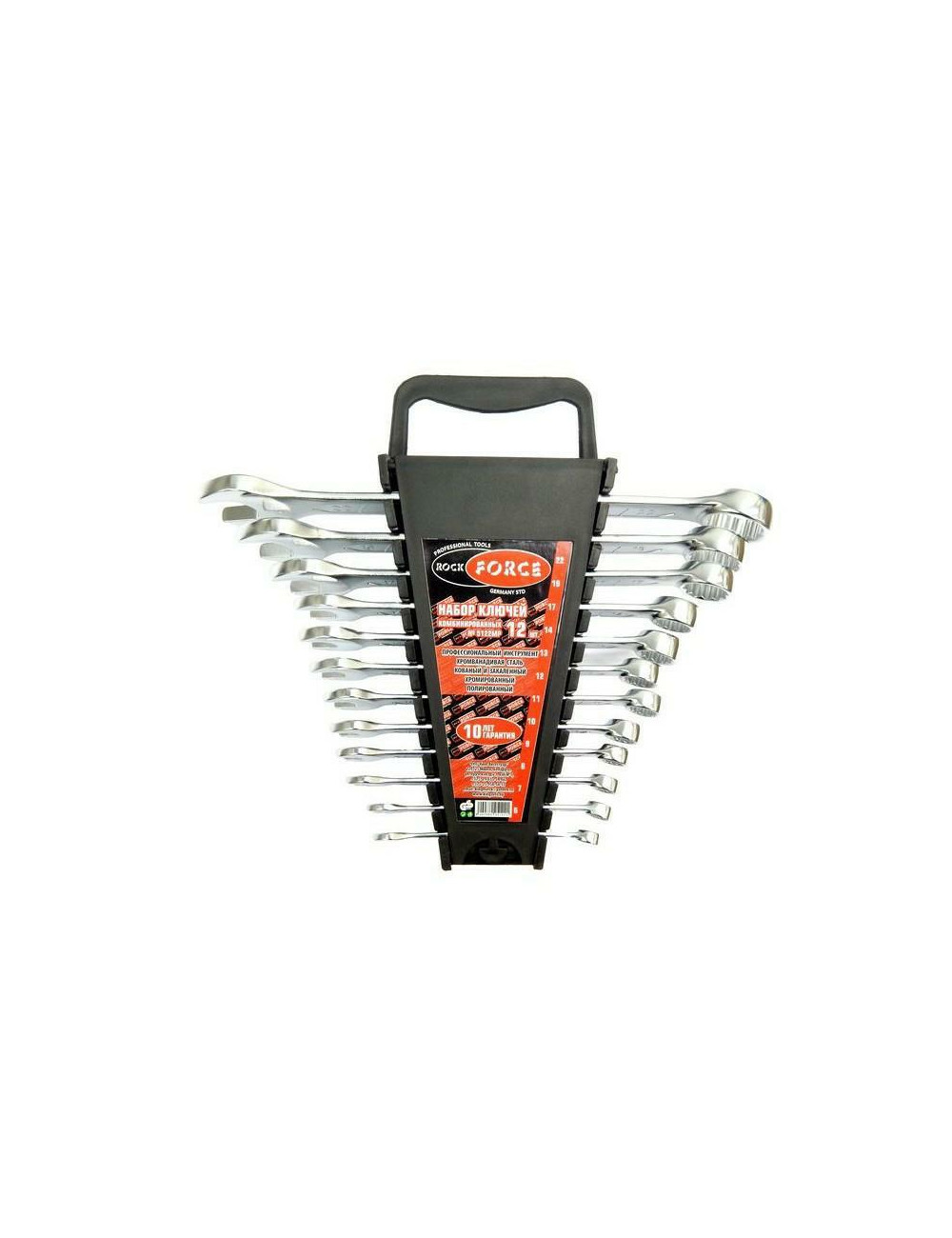 ROCKFORCE KLUCZ PŁASKO-OCZKOWY KOMPLET 12el. (6-22mm)