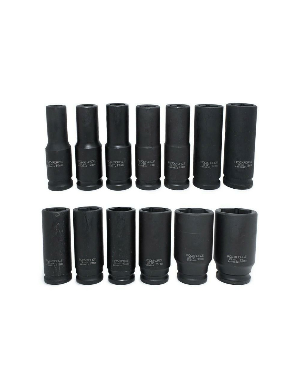 ROCKFORCE NASADKI UDAROWE DŁUGIE 13szt.1/2" 10-32mm WIESZAK