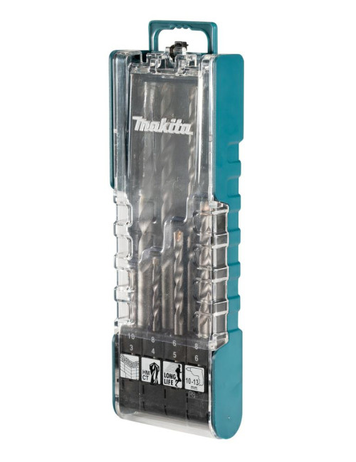 MAKITA ZESTAW WIERTEŁ DO BETONU 8szt. 3 4 5 6 8 10mm UNIWERSALNE