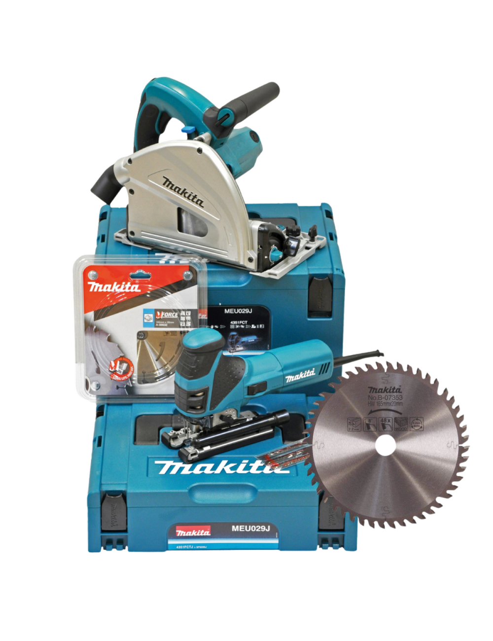 MAKITA ZESTAW PILARKA WYRZYNARKA COMBO (SP6000+4351FCT+ACC)