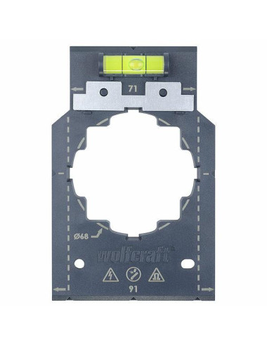 WOLFCRAFT SZABLON DO MONTAŻU GNIAZDEK I WŁĄCZNIKÓW ELEKTRYCZNYCH