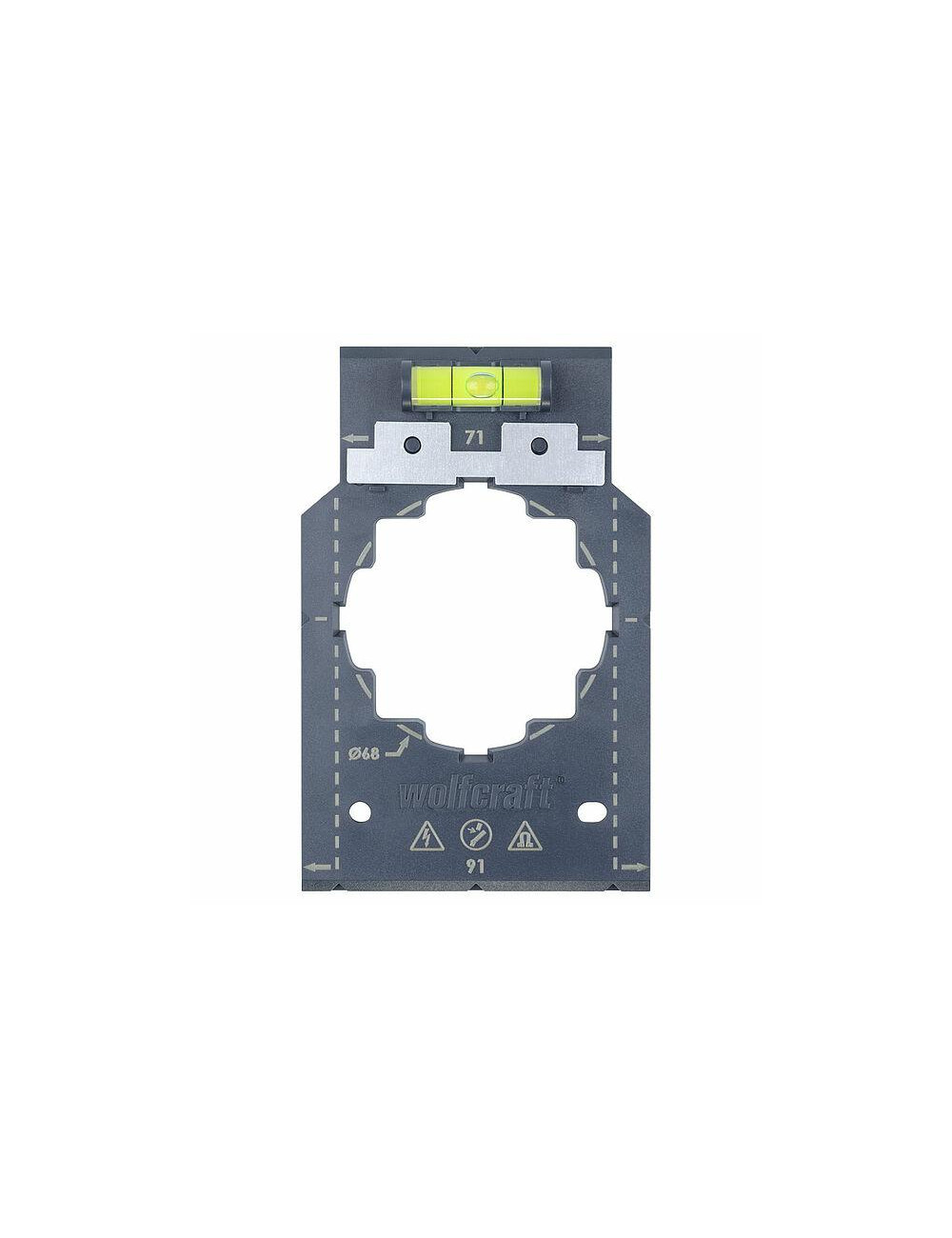 WOLFCRAFT SZABLON DO MONTAŻU GNIAZDEK I WŁĄCZNIKÓW ELEKTRYCZNYCH
