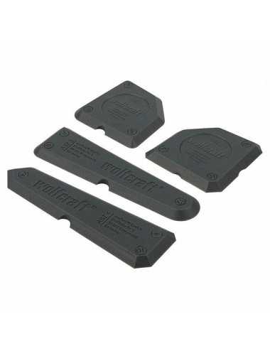 WOLFCRAFT ZESTAW KOSTEK I GŁADZIKÓW DO SILIKONU I FUG 4szt.