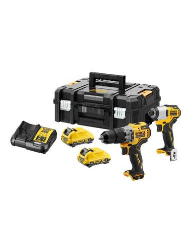 DEWALT ZESTAW COMBO 12V DCK2111L2T (DCD706 + DCF801) 2x3,0Ah TSTAK II