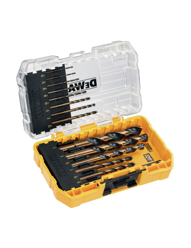 DEWALT WIERTŁO METAL HSS-G KOMPLET 14szt. BLACK &amp; GOLD