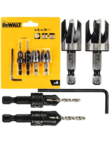 DEWALTZESTAW POGŁĘBIACZY 4szt.