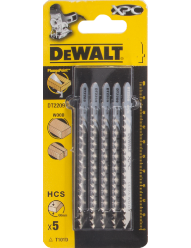DEWALT BRZESZCZOTY DO WYRZYNAREK 100x75 4,2mm T101D XPC DREWNO 5szt. CZYSTE CIĘCIE