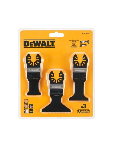 ZESTAW 3 BRZESZCZOTÓW DO NARZĘDZI WIELOFUNKCYJNYCH DEWALT DT20760