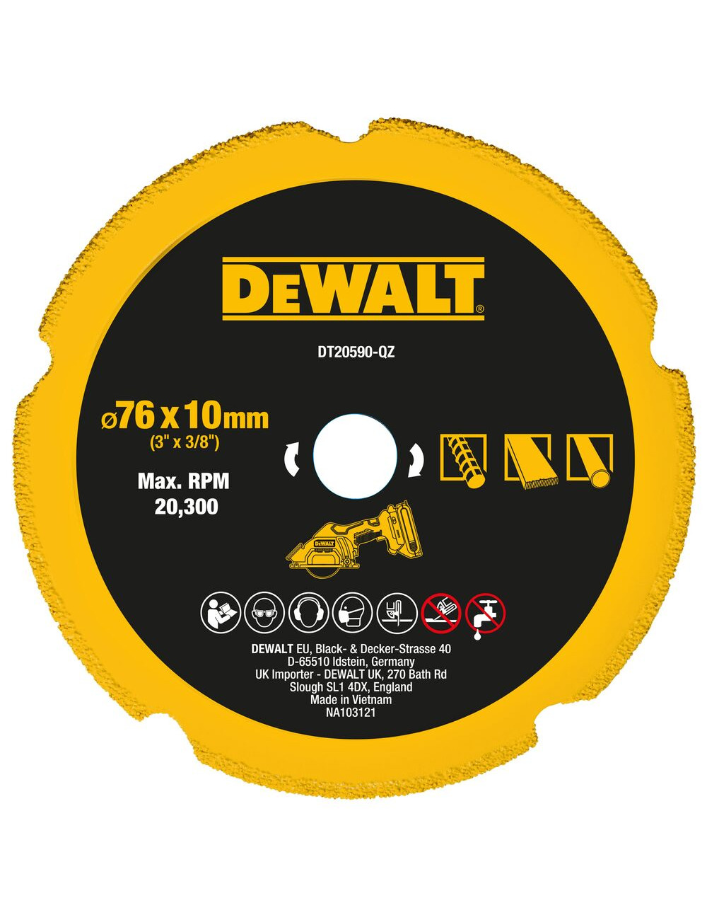 DEWALT TARCZA MULTI 76x1,6mm DO DCS438