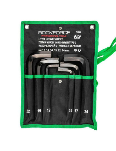 ROCKFORCE KLUCZ IMBUS KOMPLET 6el. 12-24mm
