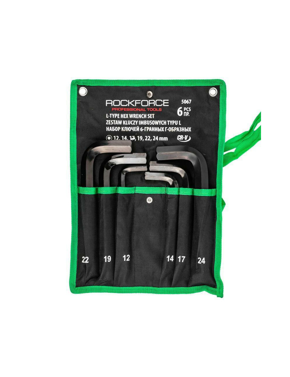 ROCKFORCE KLUCZ IMBUS KOMPLET 6el. 12-24mm