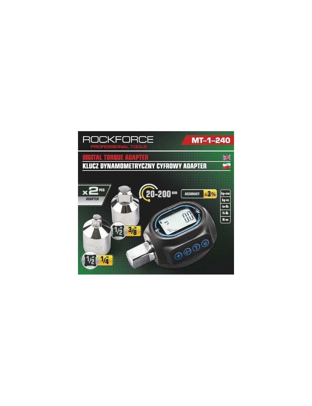 ROCKFORCE ADAPTER DYNAMOMETRYCZNY ELEKTRONICZNY 20-200Nm
