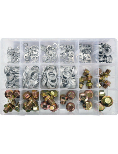 YATO PODKŁADKI ALUMINIOWE I KORKI SPUSTOWE 534szt.