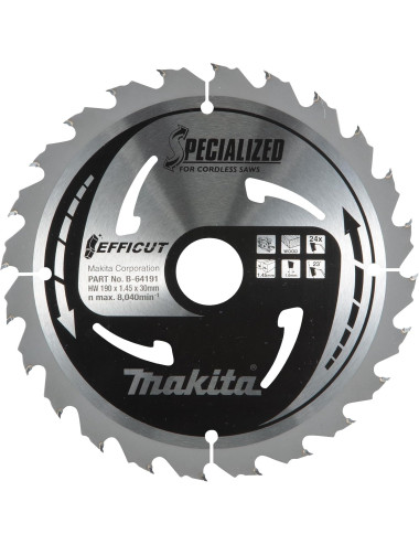 MAKITA PIŁA TARCZOWA  190x30x24z EFFICUT