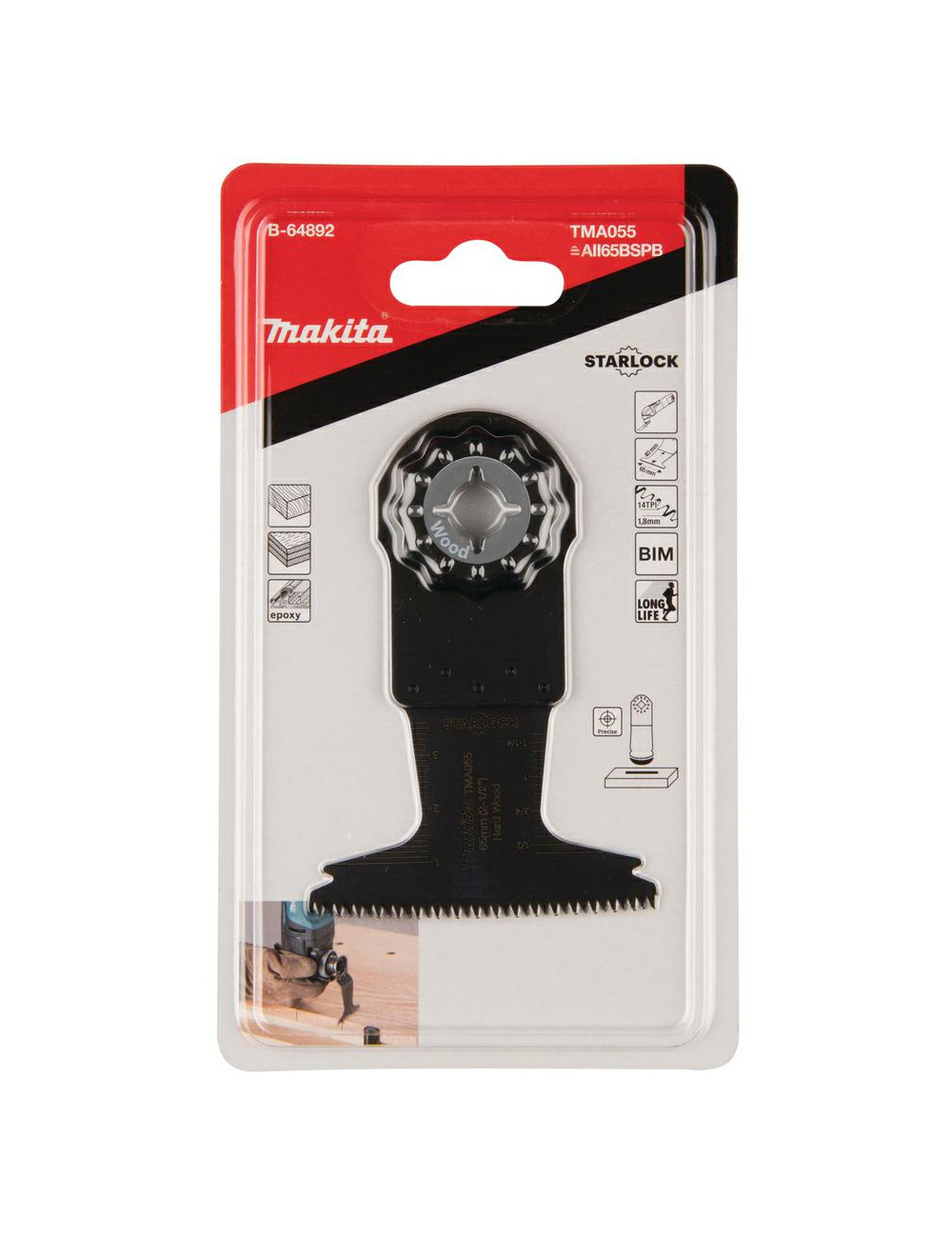 MAKITA MT BRZESZCZOT DO CIĘCIA WGŁĘBNEGO BIM 65mm DO TWARDEGO DREWNA