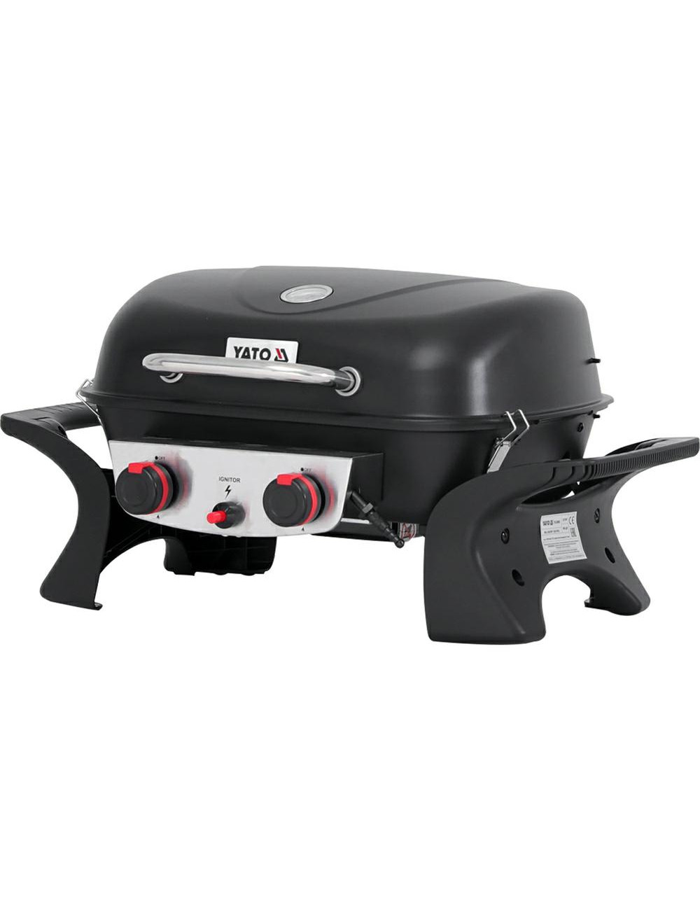 YATO GRILL GAZOWY PRZENOŚNY 2 PALNIKI, 5KW