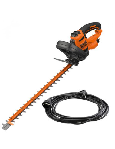 NOŻYCE DO ŻYWOPŁOTU BLACK + DECKER 500W 55cm BEHTS401C10 +PRZEDŁUŻACZ 10m