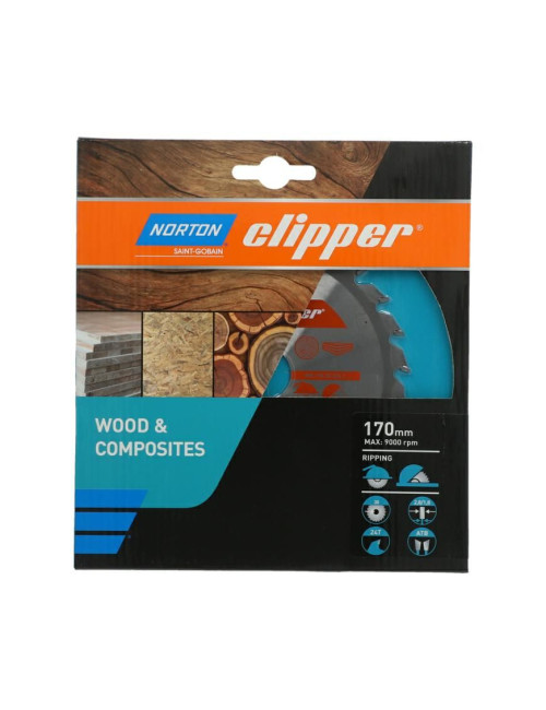 NORTON PIŁA TARCZOWA 170mm x 30mm x 24z DREWNO I KOMPOZYTY ATB (2,8 / 1,8)