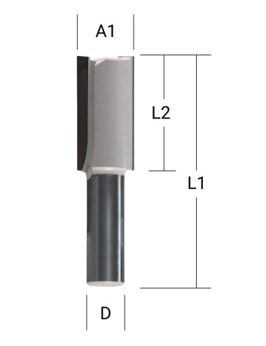 MAKITA FREZ PROSTY 8mm 8x51mm 2 OSTRZA