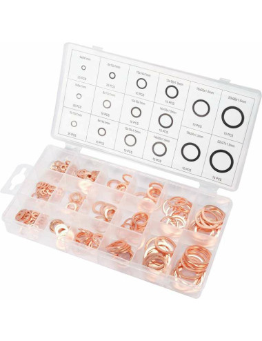 YATO PODKŁADKI MIEDZIANE MIĘKKIE 220szt. YT-068721