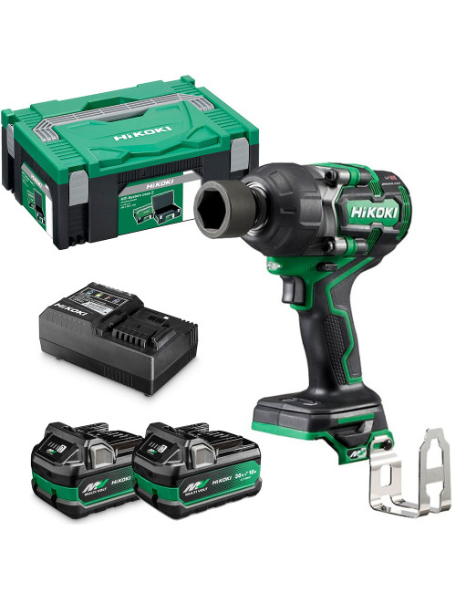 HIKOKI KLUCZ UDAROWY 36V WR36DEWRZ 1/2"  770Nm 2x2,5Ah BL MULTIVOLT IP56 HITSYSTEM