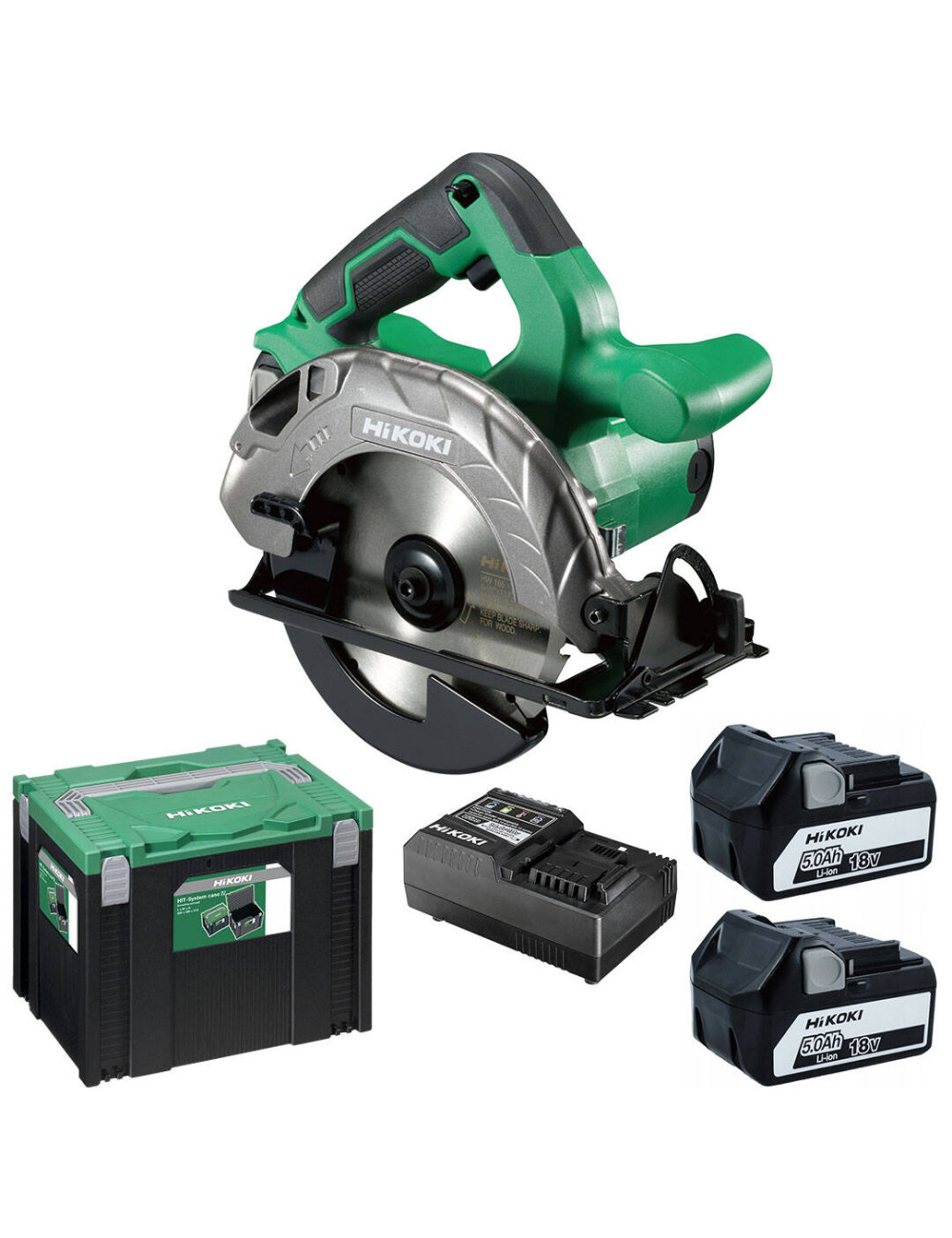 HIKOKI PILARKA 18V 165mm C1806DUMWPZ 2x5,0Ah HITSYSTEM 66mm