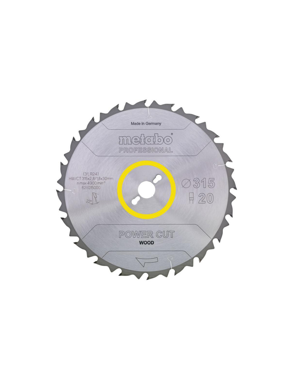 METABO PIŁA TARCZOWA HW CT 315x30x20z POWER CUT WOOD PROFESSIONAL