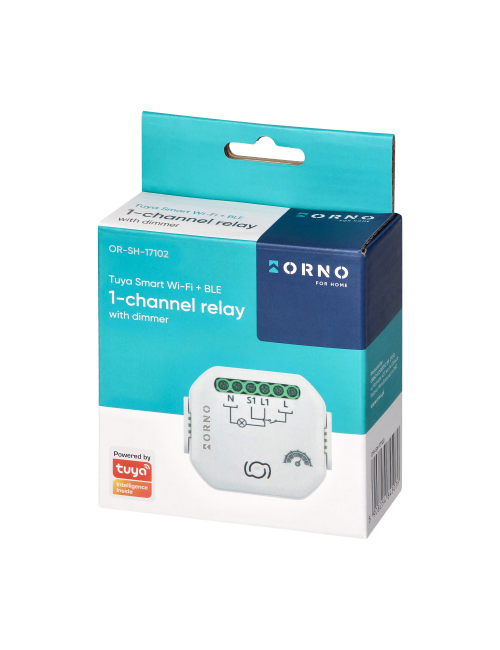 ORNO TUYA PRZEKAŹNIK DOPUSZKOWY 1 KANAŁ ZE ŚCIEMNIACZEM SMART WI-FI+BLE
