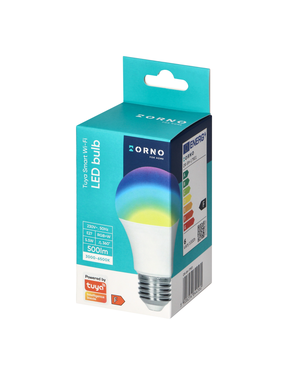 ORNO TUYA ŻARÓWKA LED 5,5W E27 500lm RGB+W SMART WI-FI
