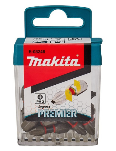 MAKITA KOŃCÓWKA WKRĘTAKOWA PH2-25mm 15szt. IMPACT PREMIER