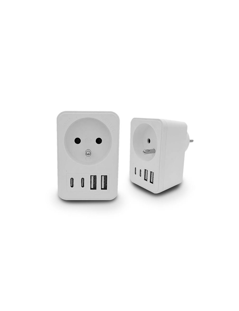 ROZGAŁĘŹNIK JEDNOKROTNY 2xUSB + 2xUSB C