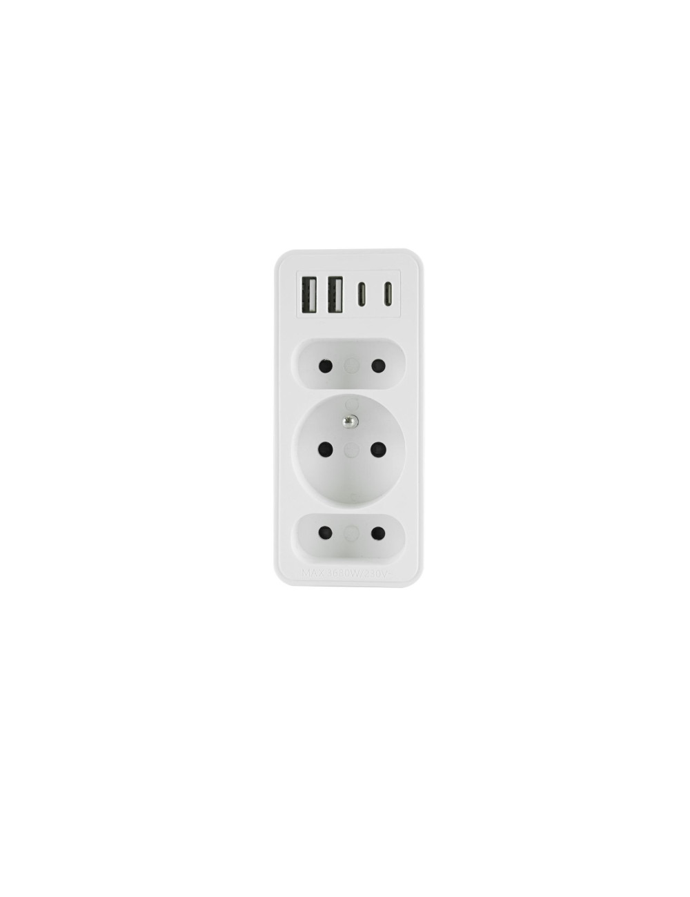 PLASTROL ROZGAŁĘŹNIK TRZYKROTNY + 2x USB I 2x USB C