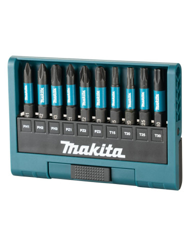 MAKITA ZESTAW KOŃCÓWEK WKRĘTAKOWYCH 10szt. IMPACT BLACK E-12011