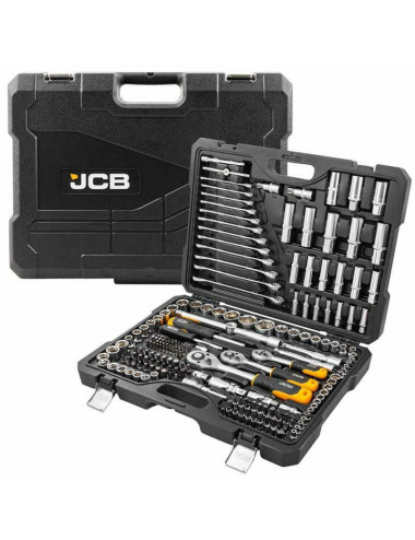 JCB ZESTAW KLUCZY 218el. 1/2" 3/8" 1/4"